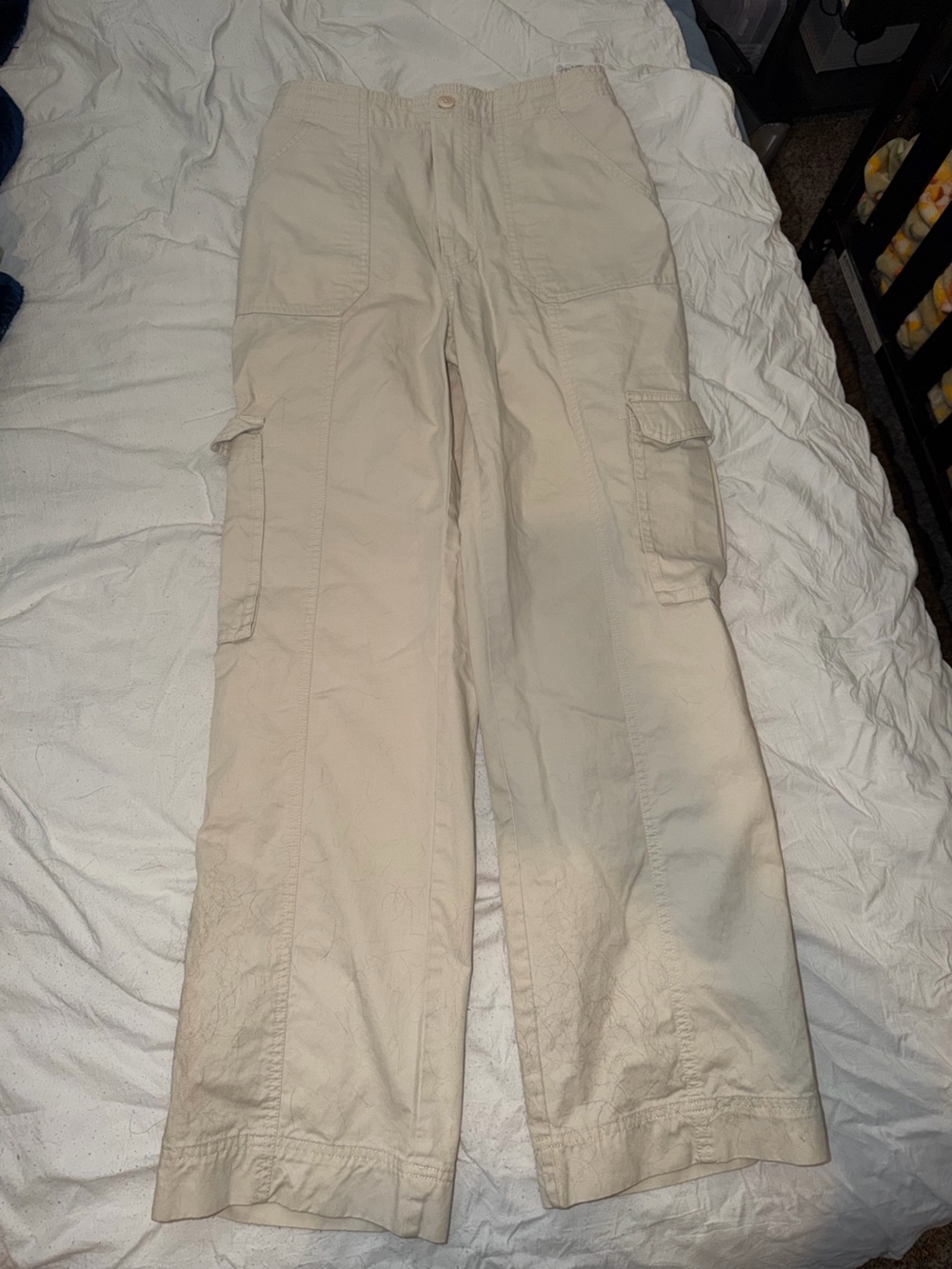 Abercrombie & Fitch Light Beige Cargo Pants